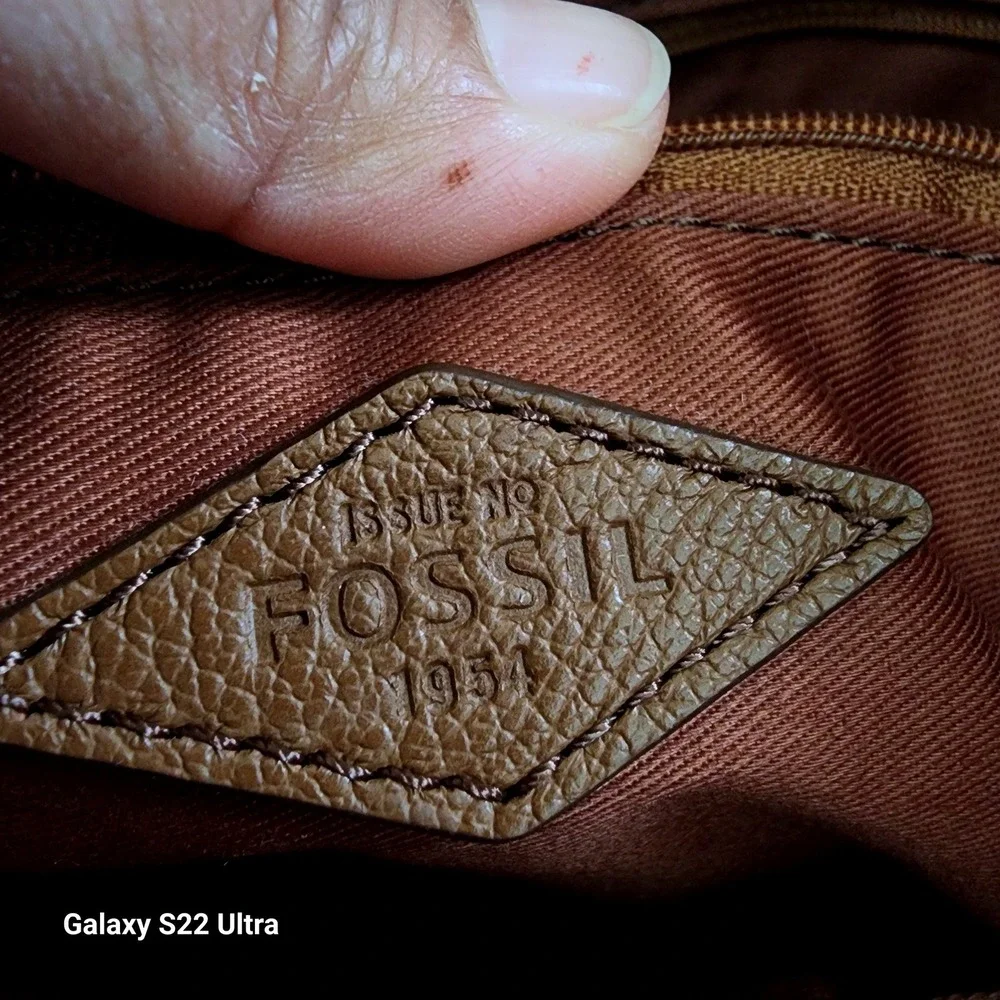 Fossil Keely crossbody tote bag in brown Leather Adjustable Strap - Picture 5 of 16